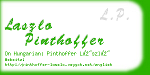 laszlo pinthoffer business card